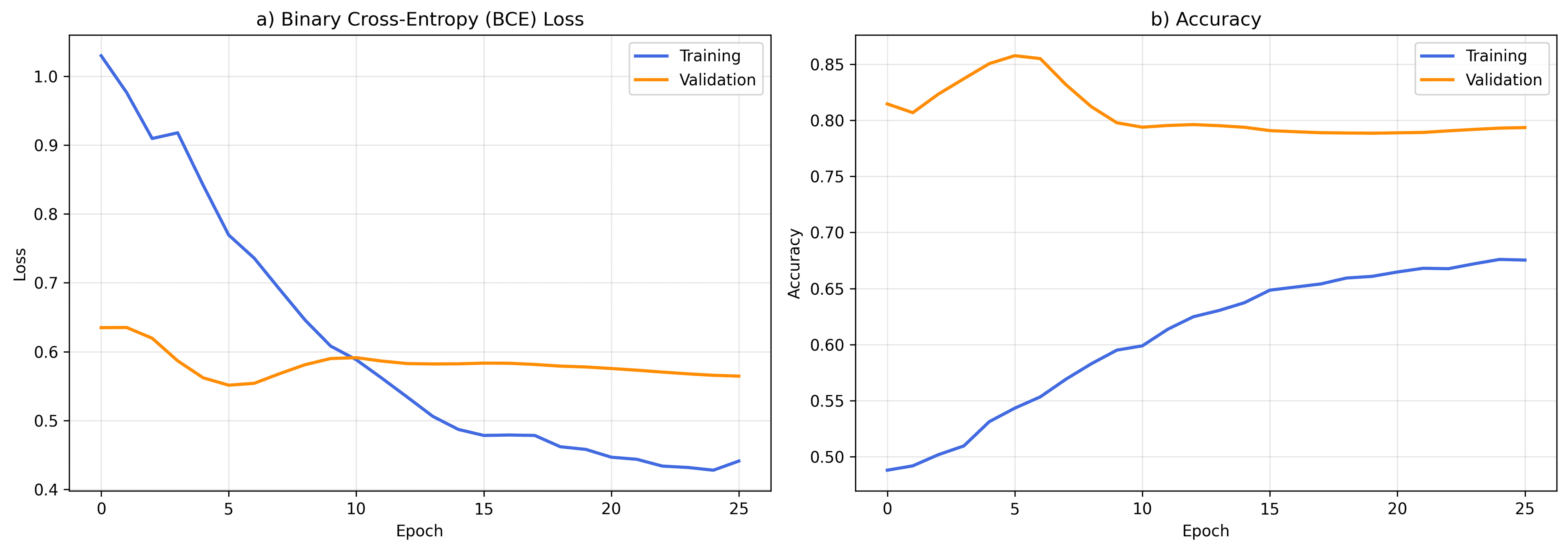 Training curves on raw, noisy data (unstable convergence)